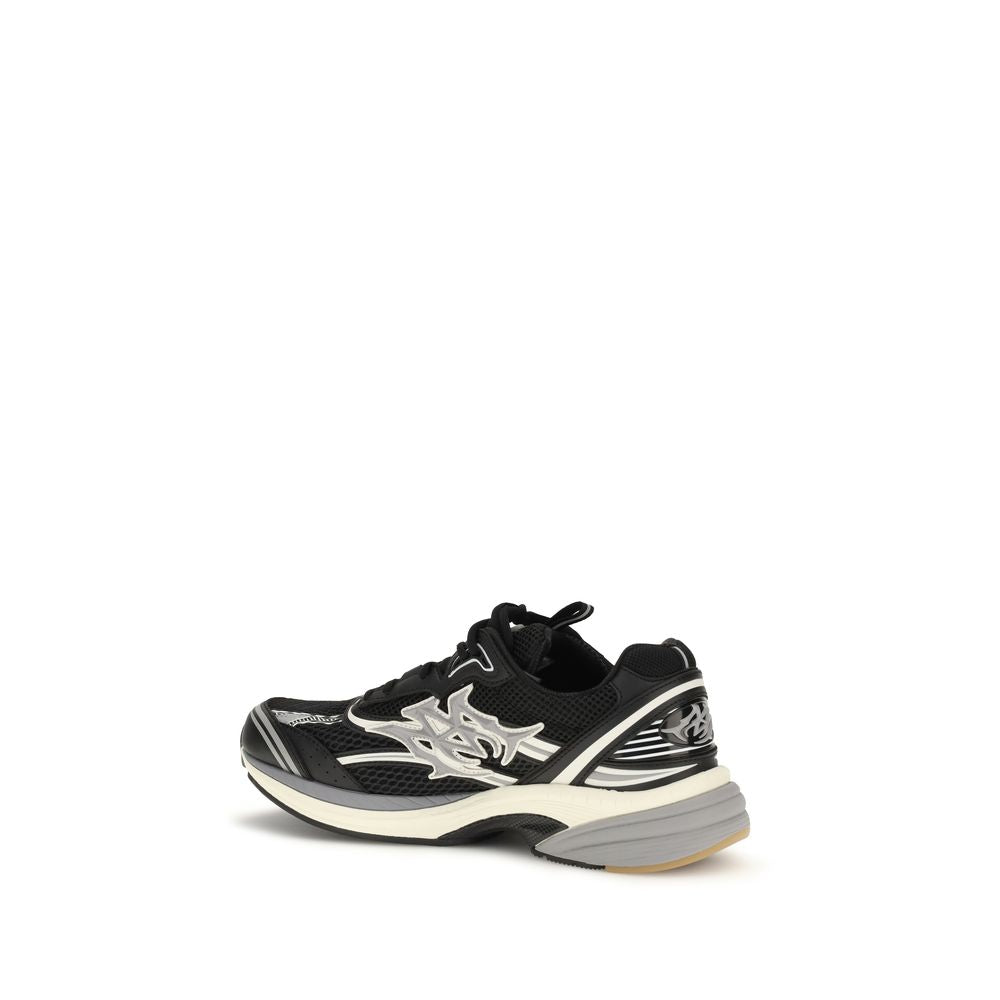 Amiri Black Calf Leather Bos Taurus Athletic Sneakers Amiri