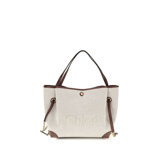 Chloé Beige Cotton Shoulder Bag Chloé
