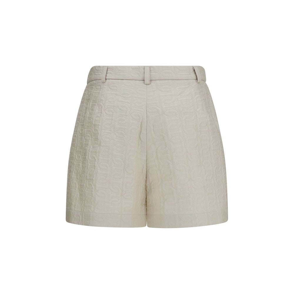 Moncler Beige Polyamide Bermuda Shorts - Eljoys Fashion 