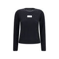 Black wool Oves Aries sportswear by MM6, featuring a stylish, cozy design with visible logo details and textured fabric.