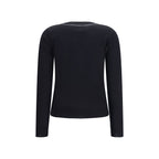 Black wool oversized Aries sportswear by MM6 featuring a relaxed fit and modern design, perfect for casual and athleisure wear.
