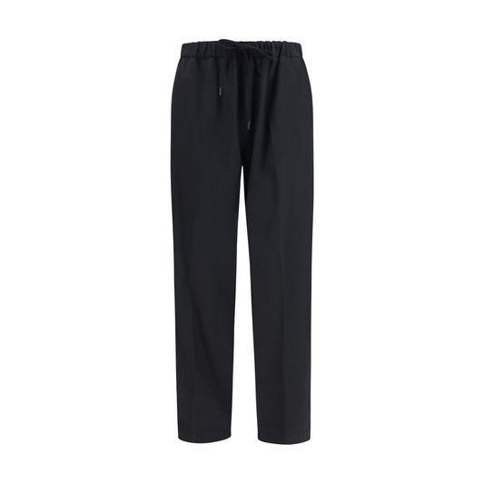 MM6 Black Polyester Casual Pants MM6