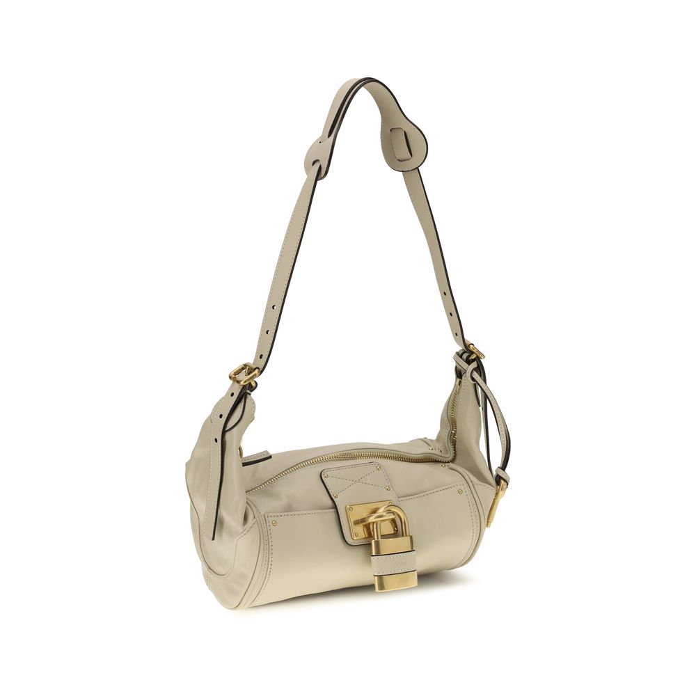 Chloé Beige Calf Leather Bos Taurus Shoulder Bag Chloé