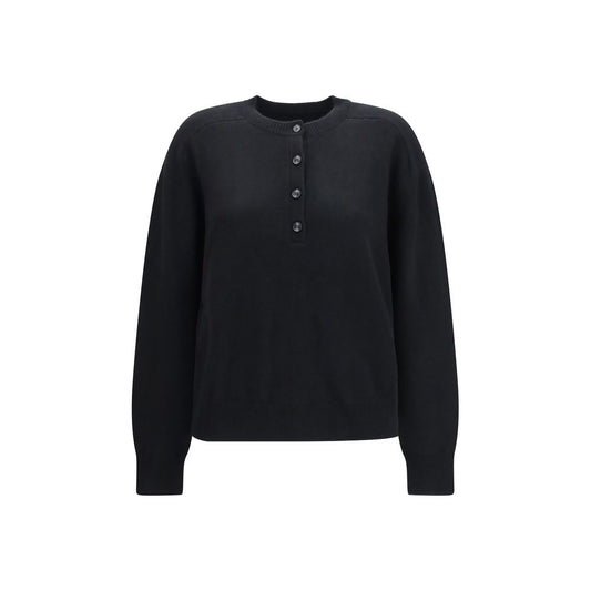 Loulou De Saison Black Cashmere Sweatshirt Loulou De Saison