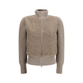 Herno Beige Wool Oves Aries Cardigan Herno