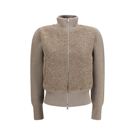 Herno Beige Wool Oves Aries Cardigan Herno