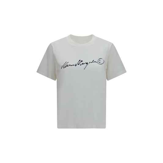 MM6 White Cotton T-Shirt MM6