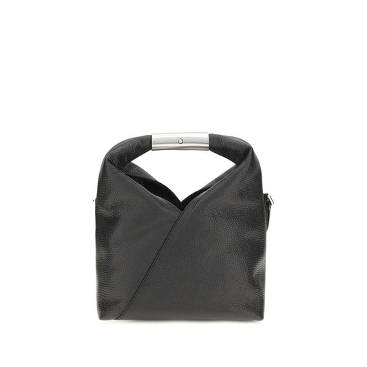 MM6 Black Calf Leather Bos Taurus Shoulder Bag MM6
