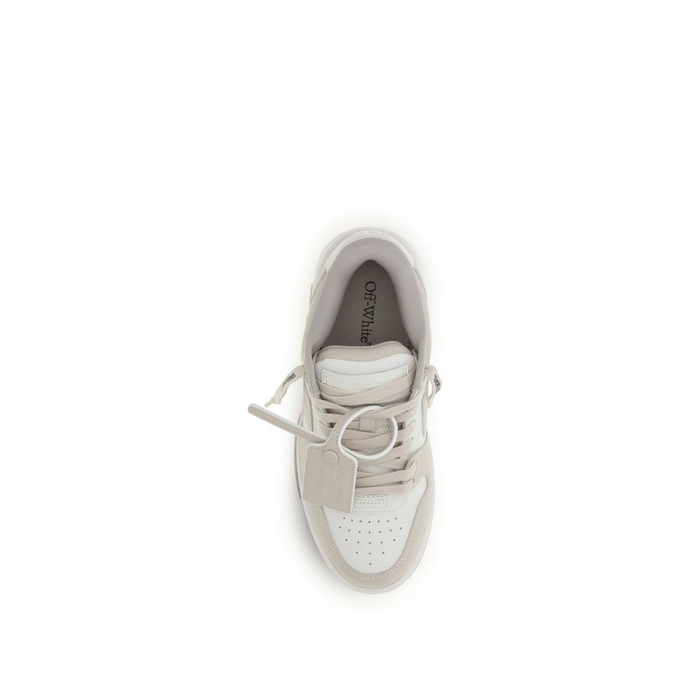 Off-White Beige Calf Leather Bos Taurus Low Top Sneakers Off-White