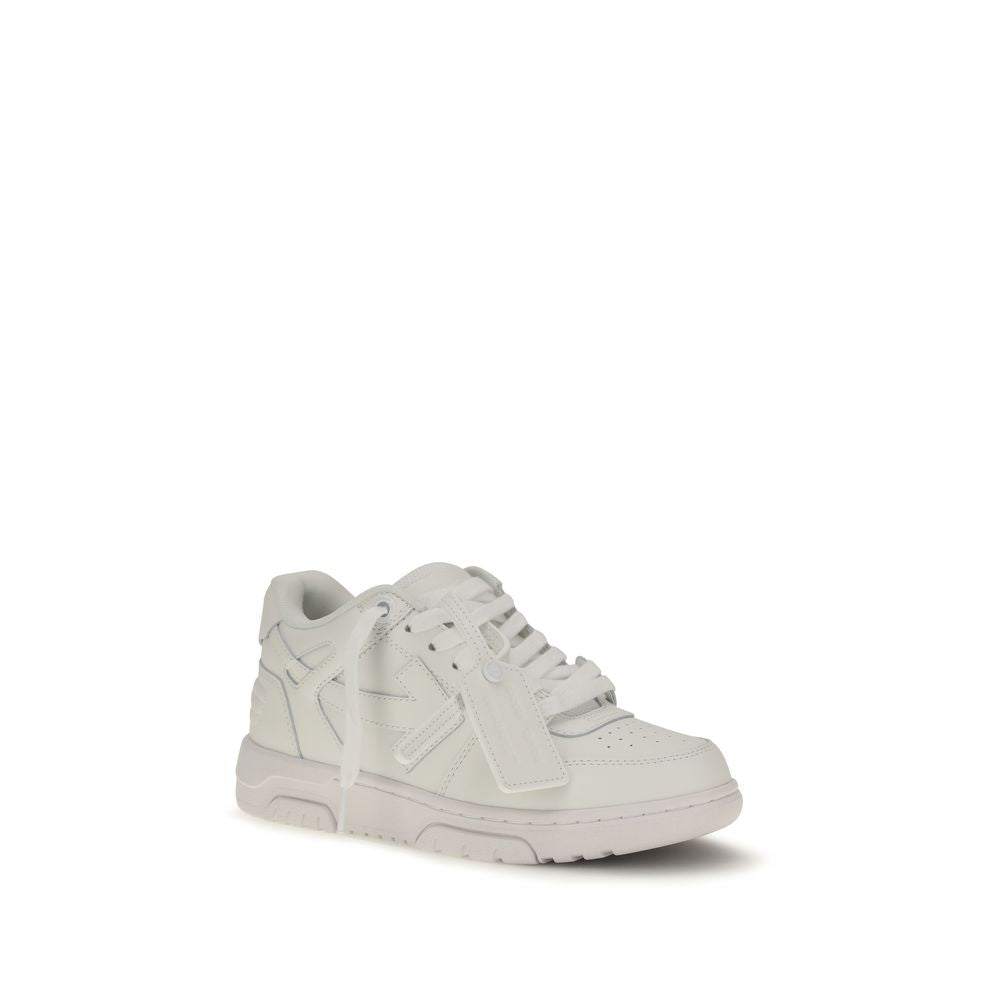 Off-White White Calf Leather Bos Taurus Low Top Sneakers Off-White