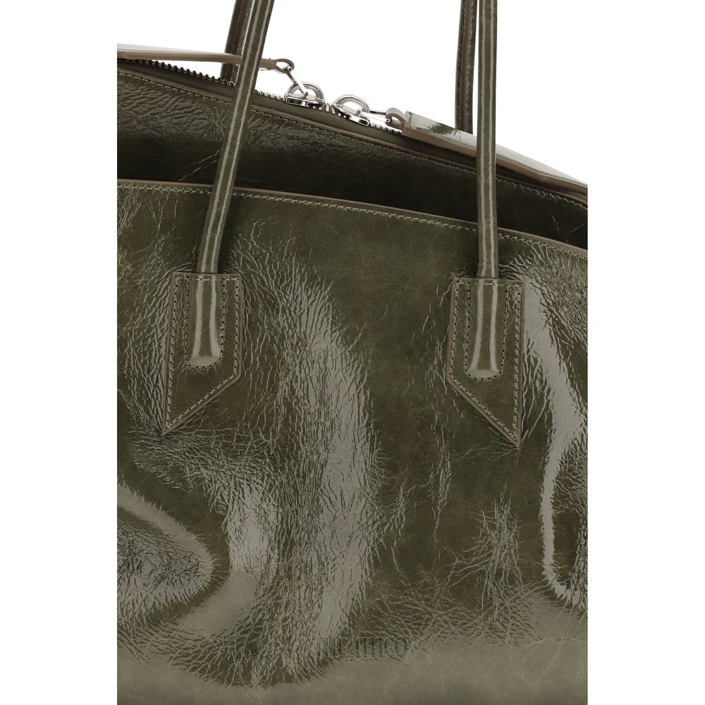 The Attico Bicolor calf leather Bos Taurus shoulder bag with sleek design and durable leather finish.