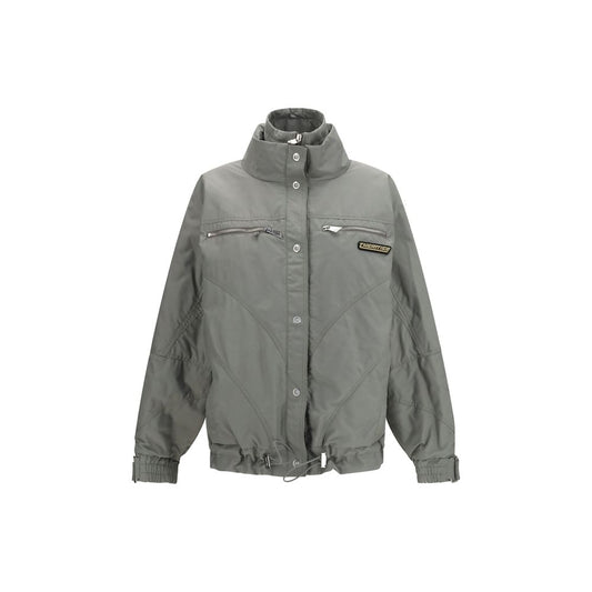 The Attico Gray Cotton Bomber The Attico