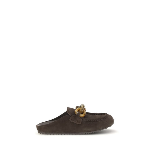 Pedro García Brown Calf Leather Bos Taurus Mules Pedro García
