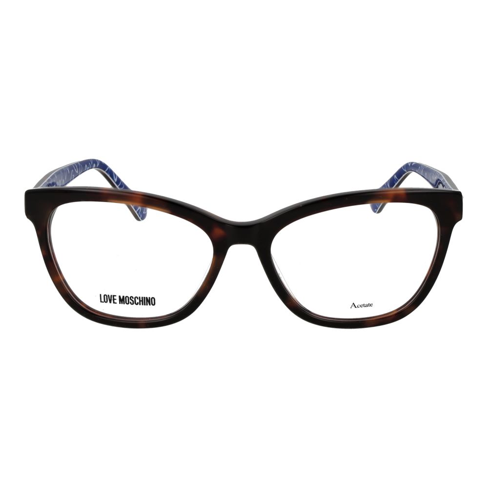 Love Moschino Brown Acetate Glasses Frames
