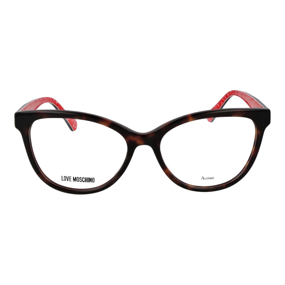Love Moschino Brown Acetate Glasses Frames