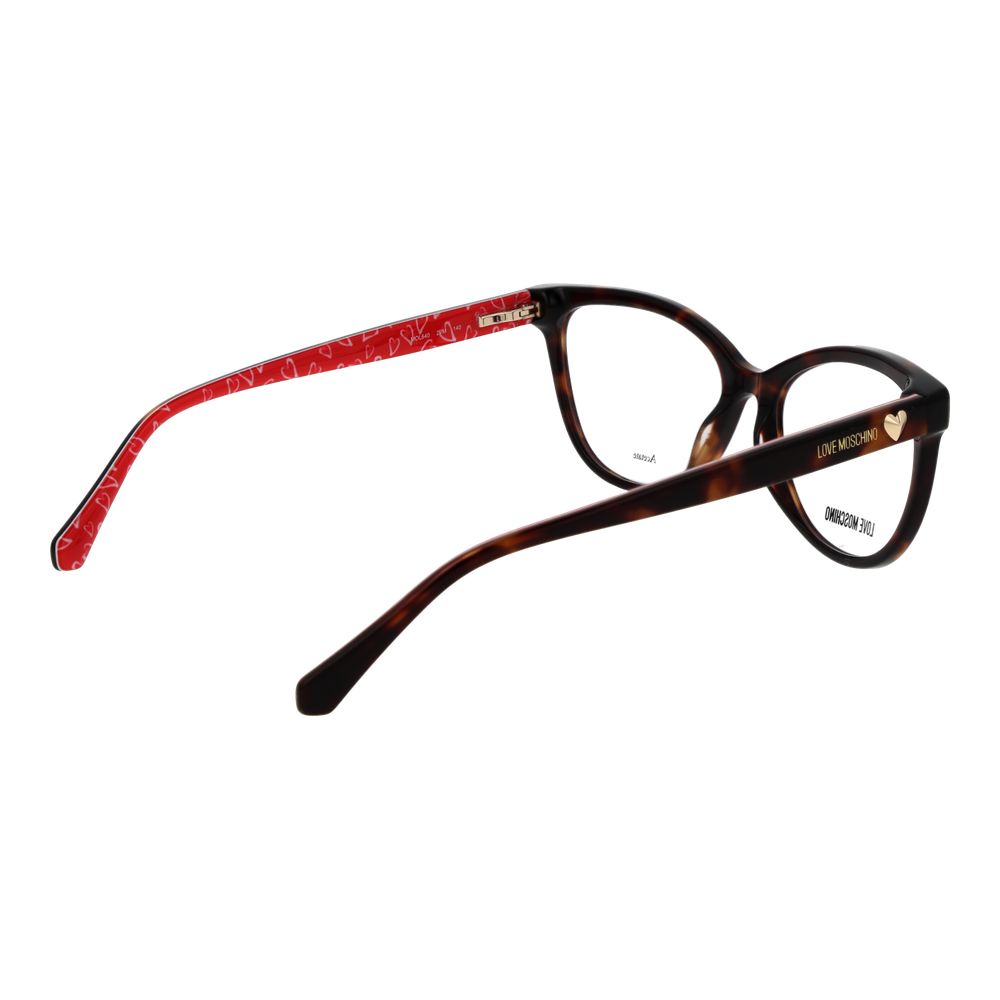 Love Moschino Brown Acetate Glasses Frames