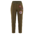 Green mesh women’s pants by Mr&Mrs Italy featuring a stylish, lightweight design and relaxed fit.