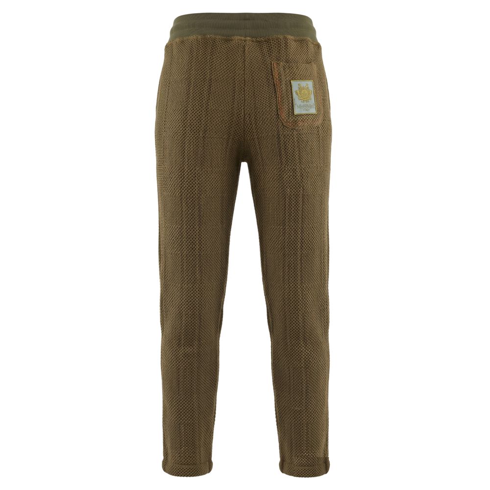 Green mesh women’s pants by Mr&Mrs Italy featuring a stylish, breathable design perfect for casual or sporty outfits.