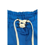 Blue viscose women’s pants by Mr&Mrs Italy, featuring a relaxed fit and stylish design, suitable for casual or office wear.