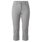 Grey cotton women's pants by Mr&Mrs Italy, featuring a relaxed fit and tailored design for casual and stylish wear.