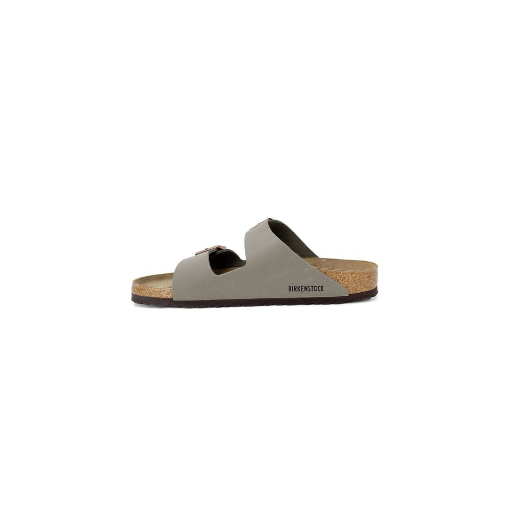 Birkenstock Gray Leather Flat Sandals Birkenstock