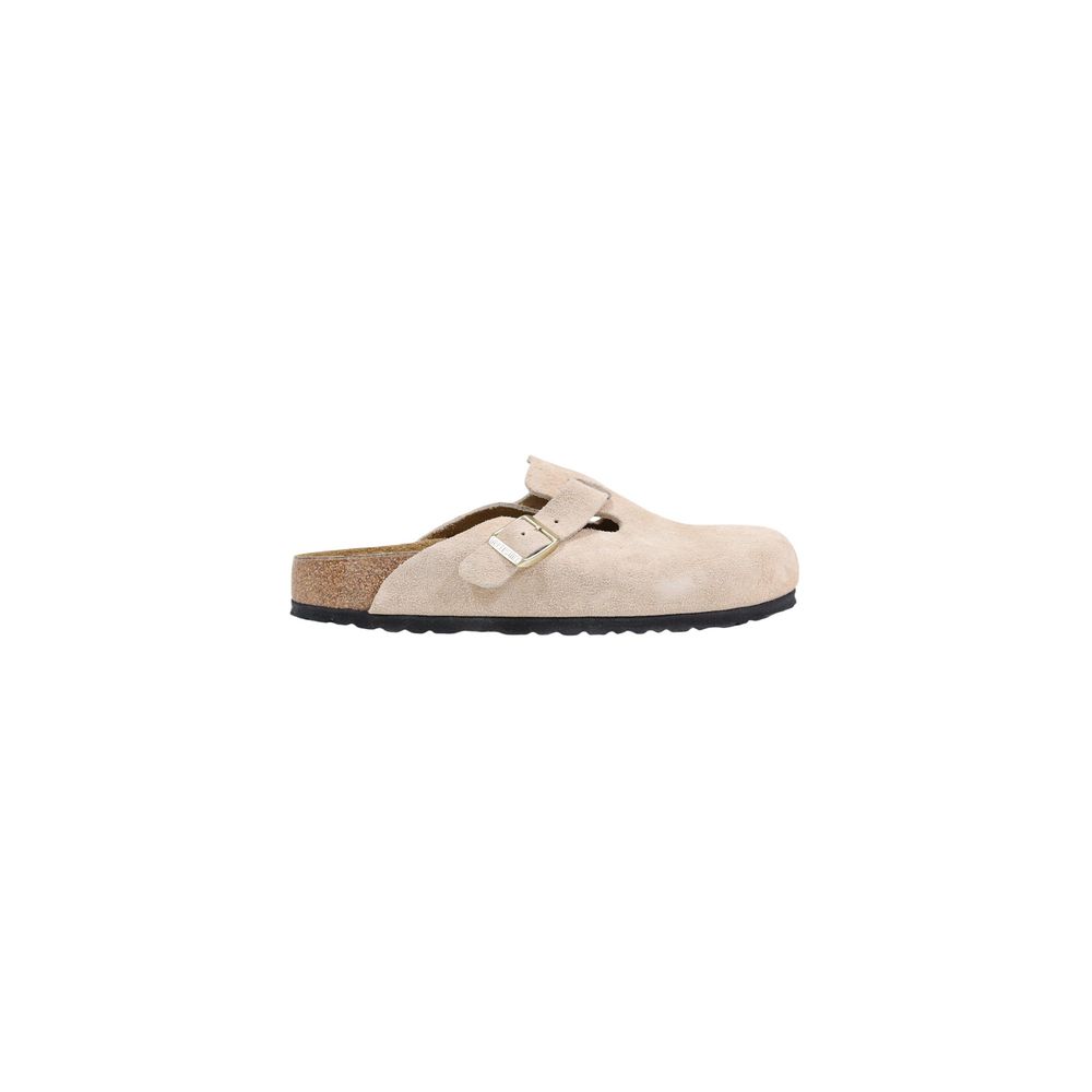 Birkenstock Beige Suede Leather Clogs Birkenstock