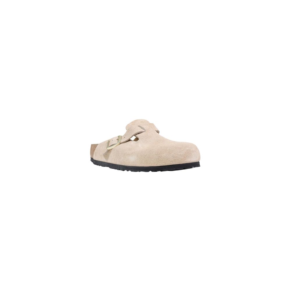 Birkenstock Beige Suede Leather Clogs Birkenstock