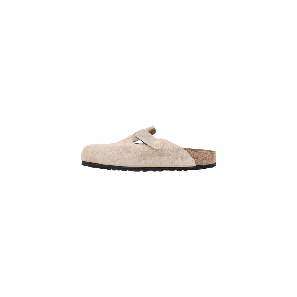 Birkenstock Beige Suede Leather Clogs Birkenstock