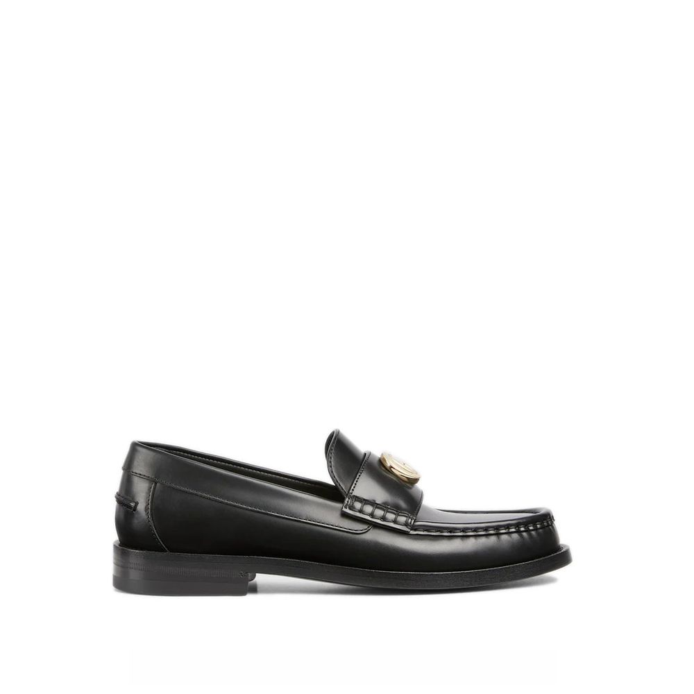 Gucci Black Leather Slip-On Loafers - Eljoys Fashion 