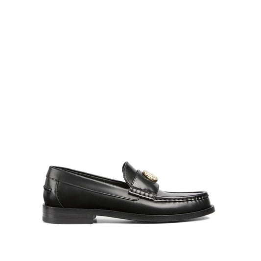 Gucci Black Leather Slip-On Loafers Gucci