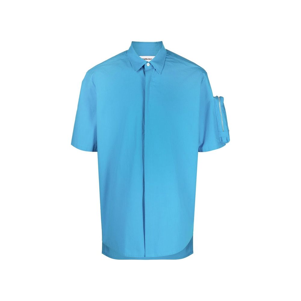 Ambush Blue Cotton Shortsleeve Shirt Ambush