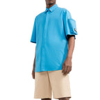 Ambush Blue Cotton Shortsleeve Shirt Ambush