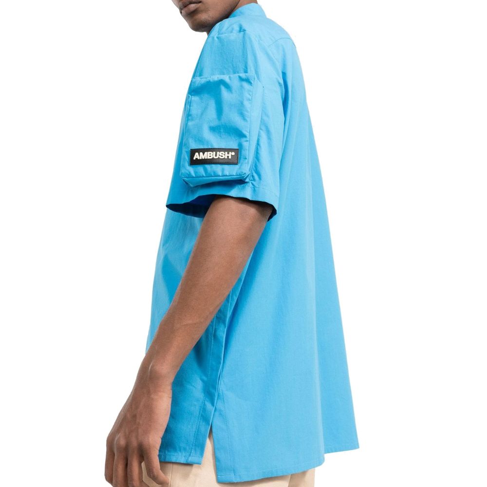 Ambush Blue Cotton Shortsleeve Shirt Ambush