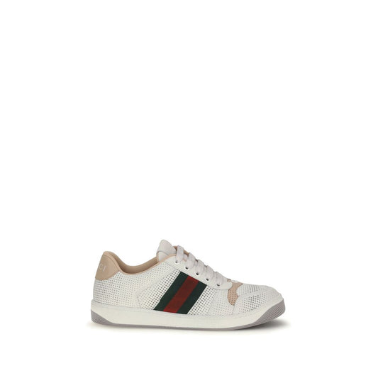 Gucci White Calf Leather Bos Taurus Athletic Sneakers Gucci