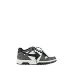 Off-White multicolor calf leather Bos Taurus athletic sneakers showing vibrant design and sporty silhouette.