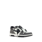 Off-White multicolor calf leather Bos Taurus athletic sneakers with stylish design and vibrant color accents.