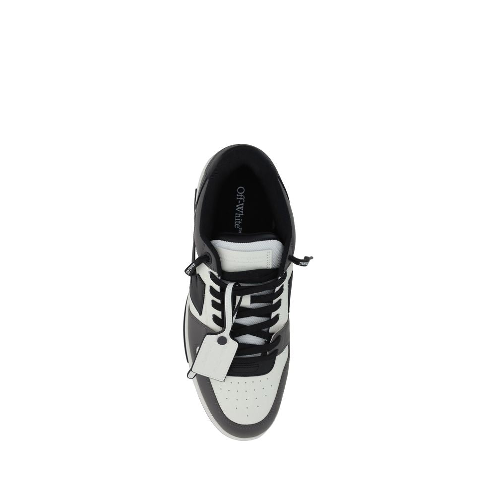 Off-White multicolor calf leather Bos Taurus athletic sneakers with stylish design and sporty look.