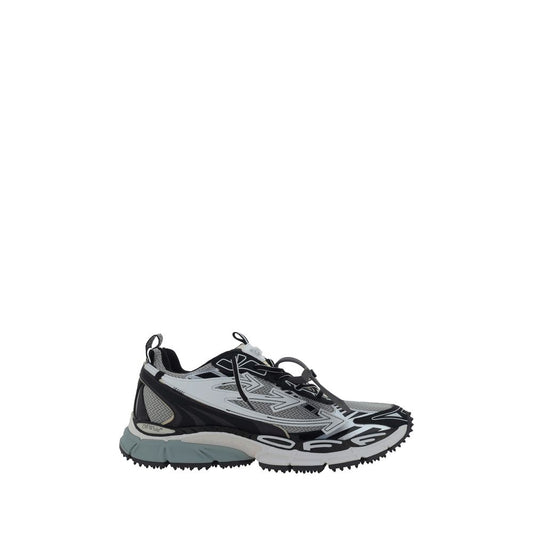 Off-White Gray Polyurethane Athletic Sneakers Off-White