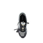 Off-White Gray Polyurethane Athletic Sneakers - Eljoys Fashion 