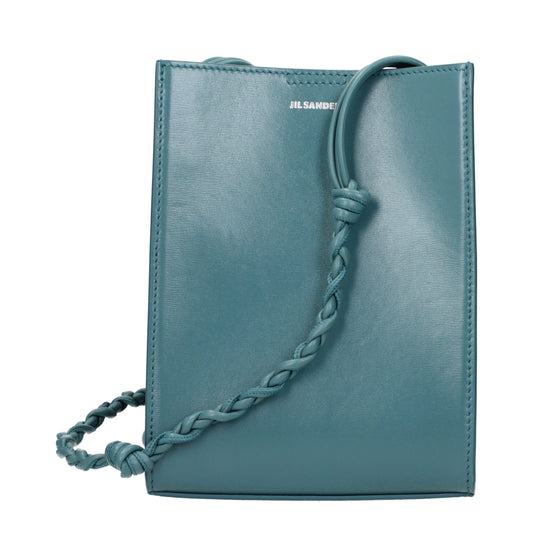 Jil Sander Green Leather Crossbody Bag Jil Sander