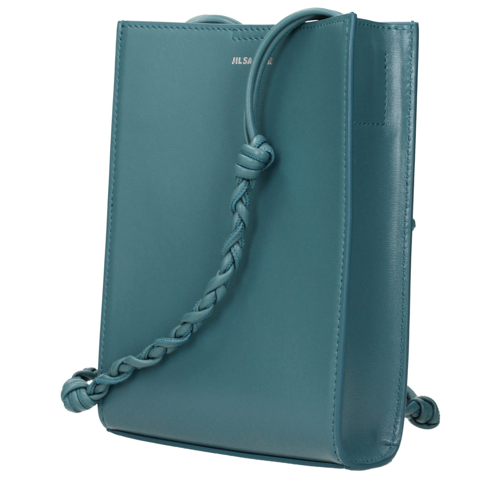 Jil Sander Green Leather Crossbody Bag Jil Sander