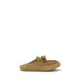 Beige calf leather Pedro García Bos Taurus moccasins with detailed stitching and classic slip-on design.