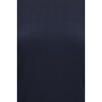 Max Mara blue Lyocell sweatshirt with a relaxed fit and long sleeves, showcasing soft fabric and casual style.