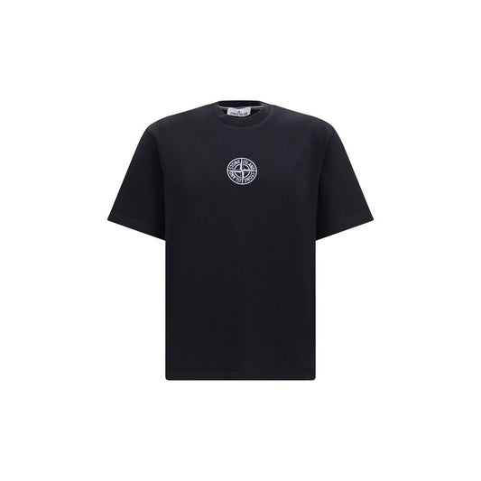 Stone Island Black Cotton T-Shirt Stone Island