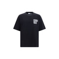 Black cotton sportswear by Off-White featuring sporty design and branding, laid out flat on a neutral background.