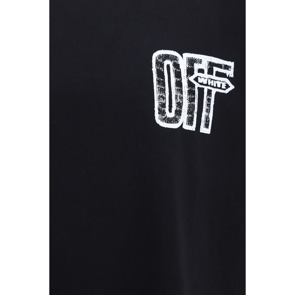 Off-White black cotton sportswear, featuring a casual fit with logo accents and comfortable fabric, suitable for athletic or everyday wear.