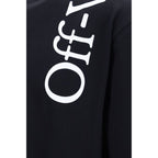 Black cotton T-shirt by Off-White featuring the signature diagonal stripe design and modern streetwear style.