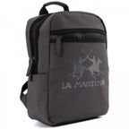 La Martina Gray Polyethylene Backpack - Eljoys Fashion 
