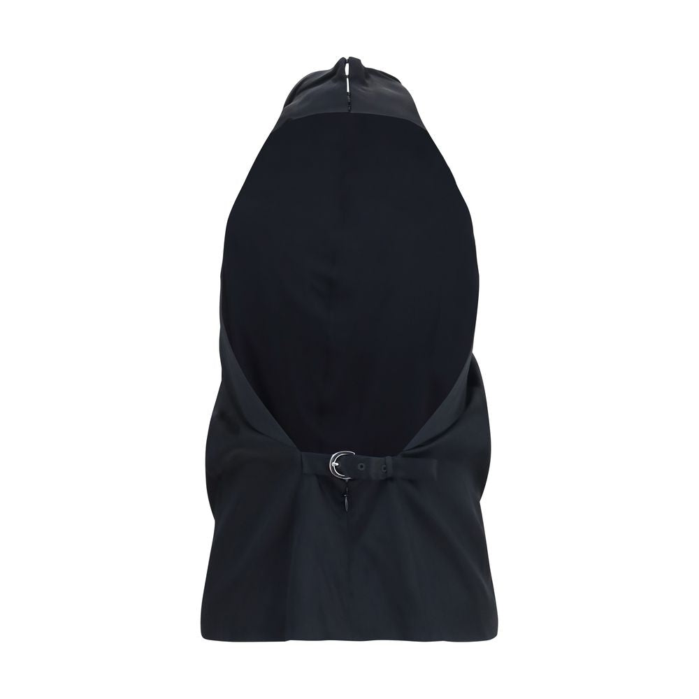 Khaite Black Acetate Blouse