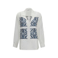 Max Mara White Silk Dress Shirt